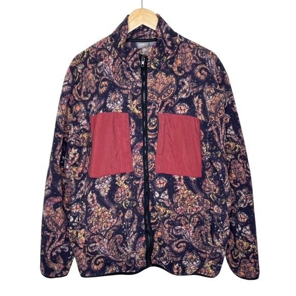ASOS Jackets & Blazers - ASOS Paisley Print Fleece Full Zip Jacket XL‎